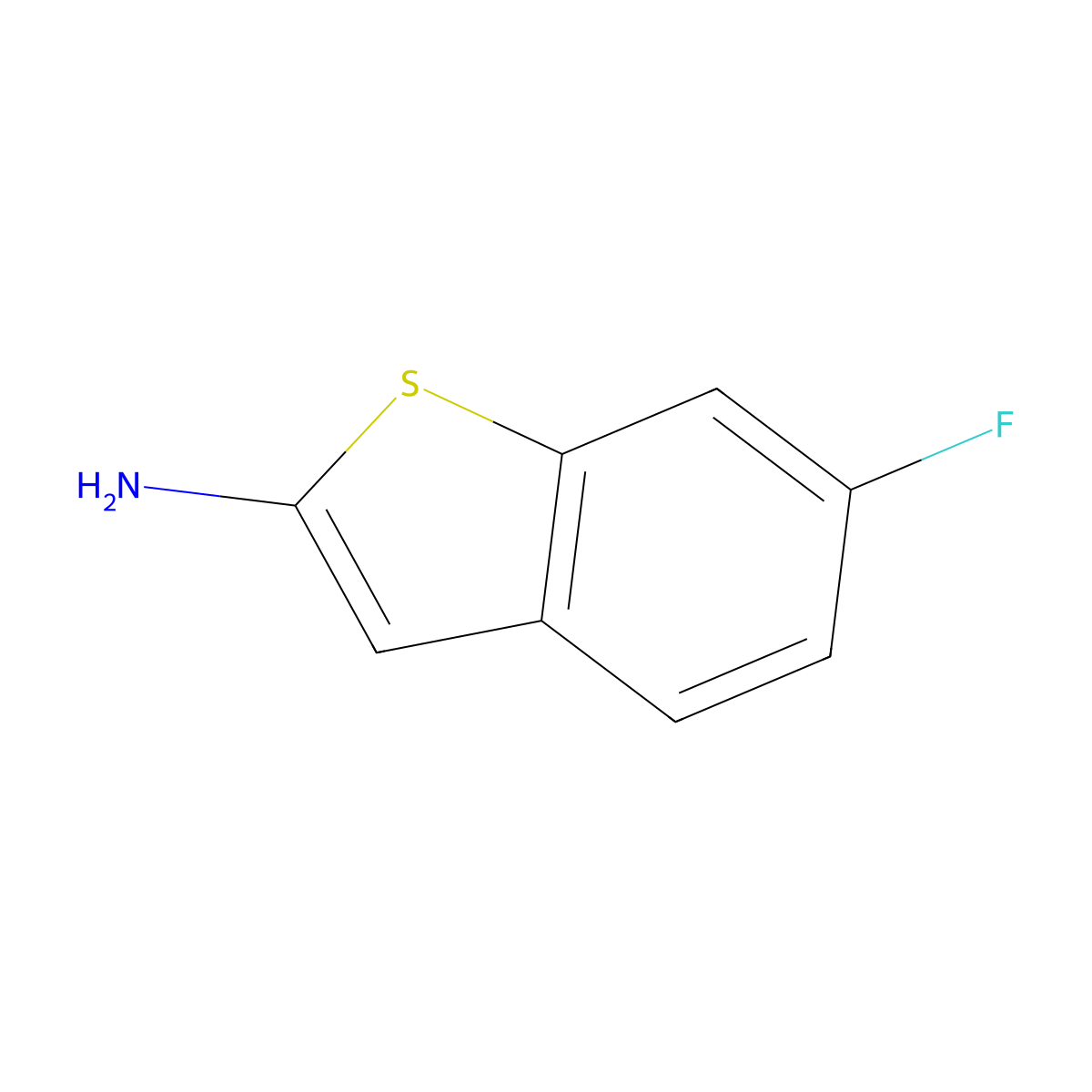 6-Fluorobenzo[b]thiophen-2-amine molecular structure, CAS 1293987-81-1