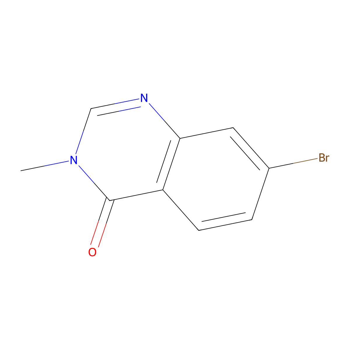 7-Bromo-3-methyl-3,4-dihydroquinazolin-4-one molecular structure, CAS 1293987-84-4
