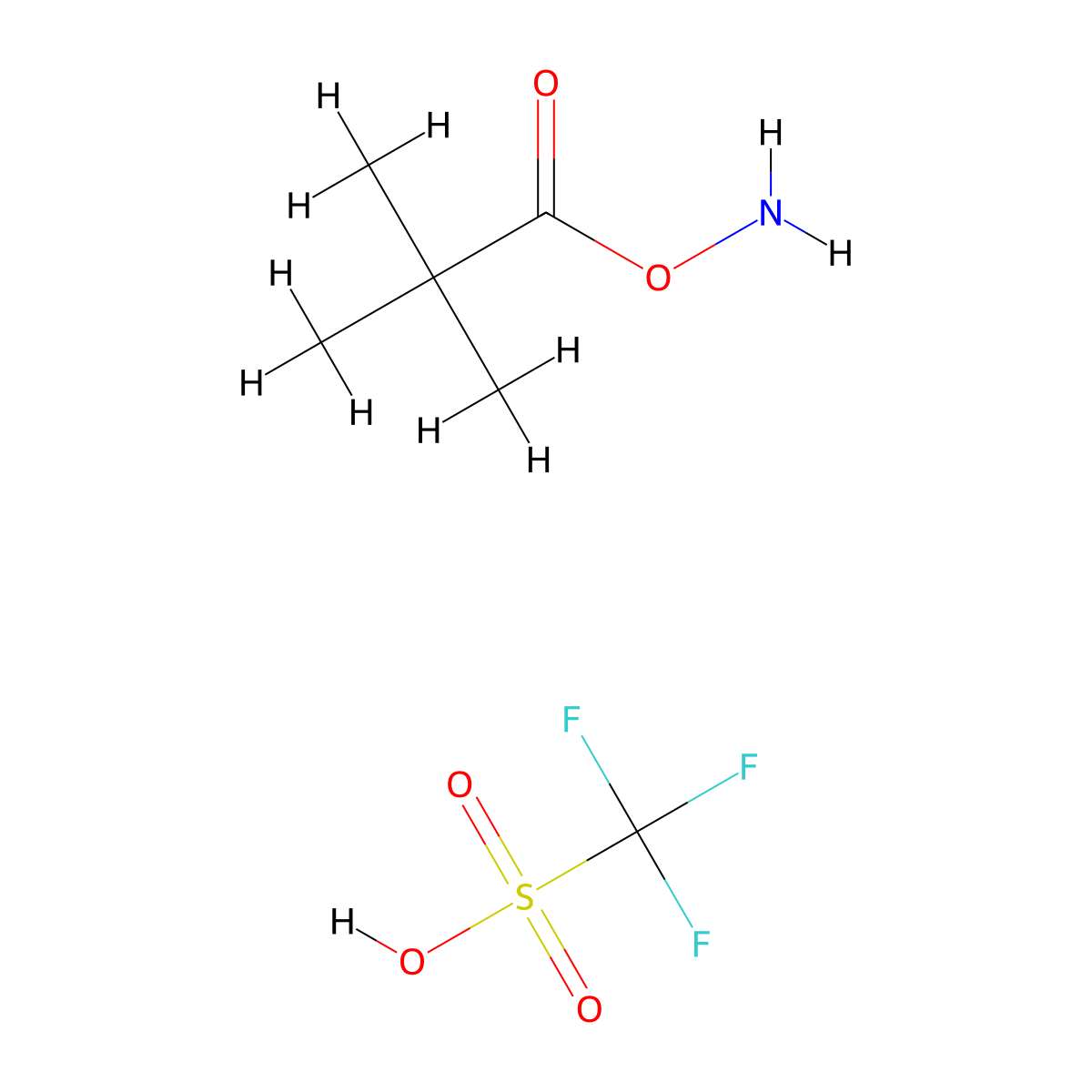 O-Pivaloylhydroxylammonium Trifluoromethanesulfonate molecular structure, CAS 1293990-73-4