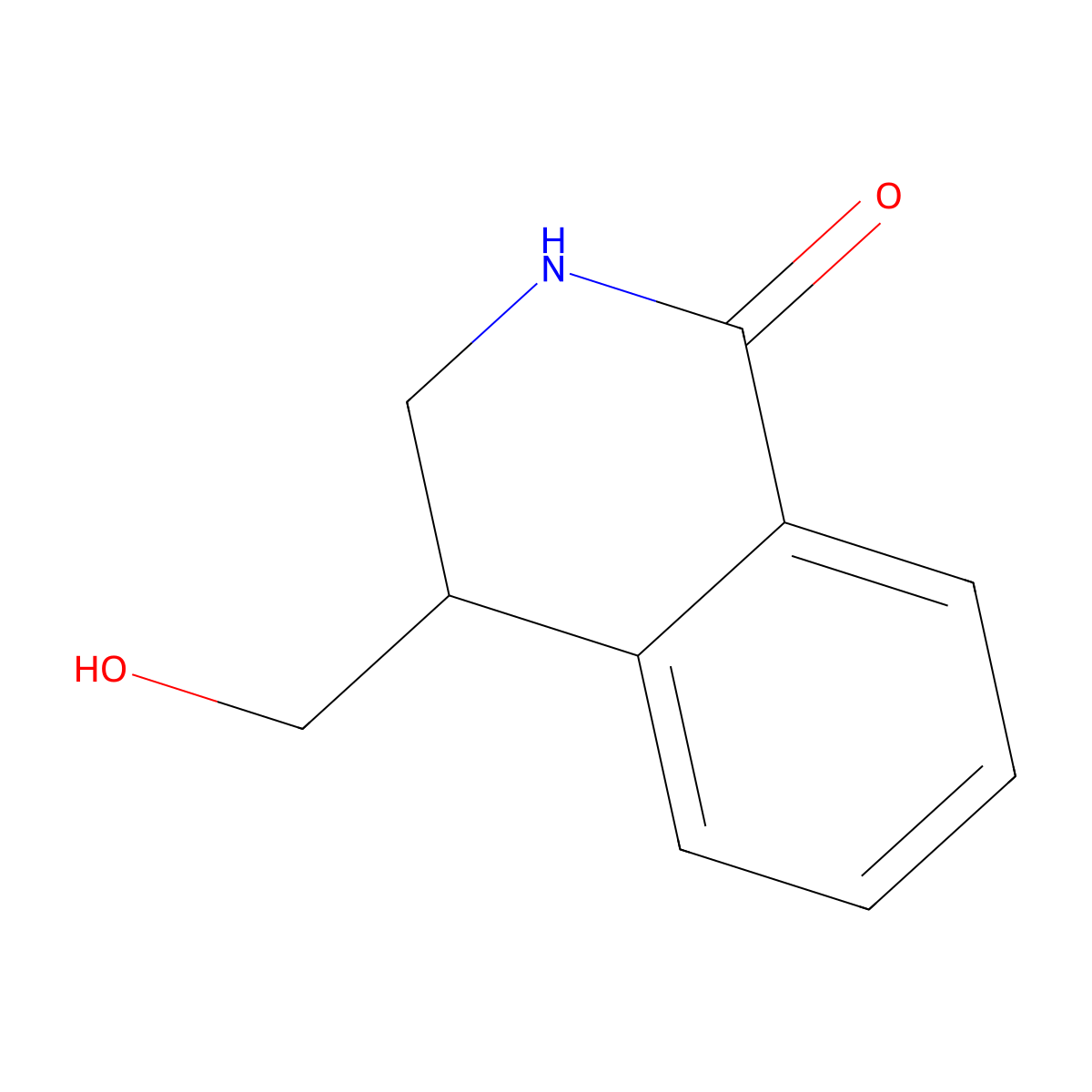4-(Hydroxymethyl)-1,2,3,4-tetrahydroisoquinolin-1-one molecular structure, CAS 1293990-82-5