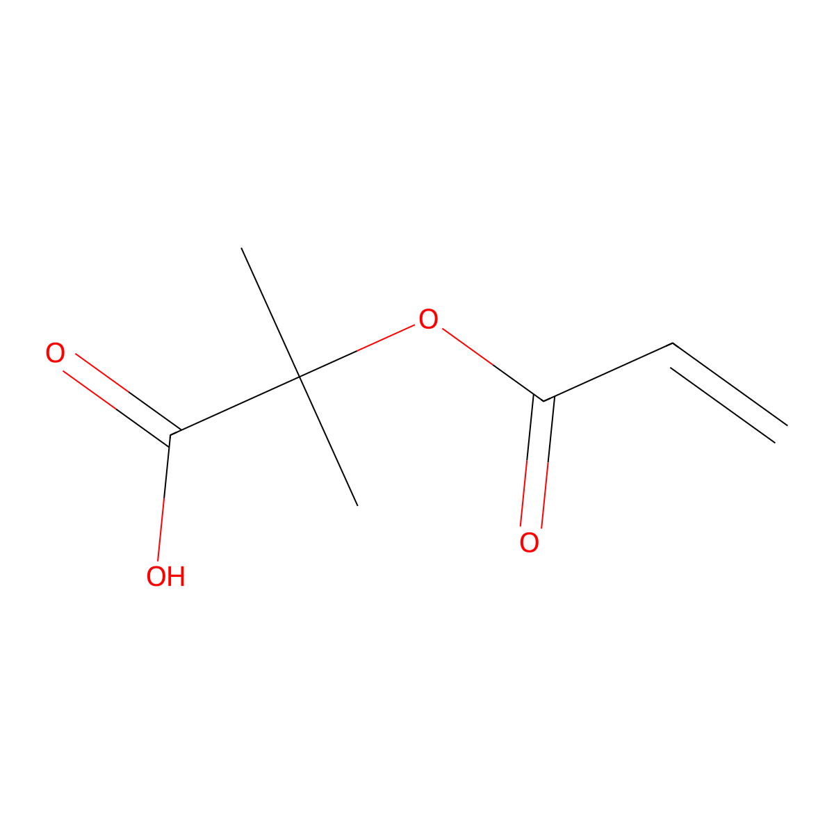 2-(Acryloyloxy)-2-methylpropanoic acid molecular structure, CAS 1294000-55-7