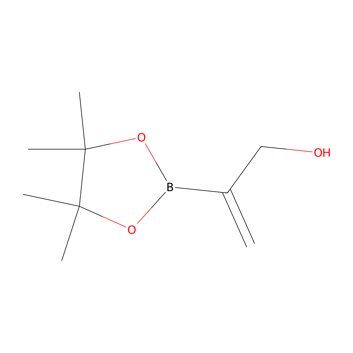 2-(Tetramethyl-1,3,2-dioxaborolan-2-yl)prop-2-en-1-ol molecular structure, CAS 1294009-05-4