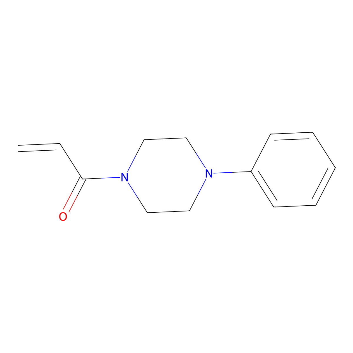 1-(4-Phenyl-1-piperazinyl)-2-propen-1-one molecular structure, CAS 129401-88-3