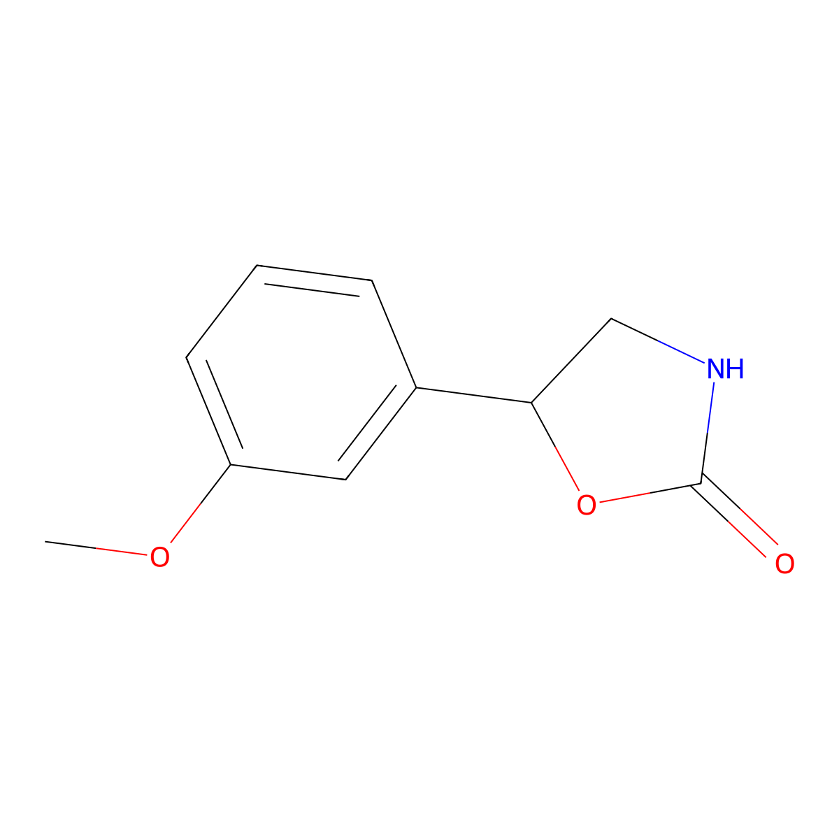 5-(3-Methoxyphenyl)oxazolidin-2-one molecular structure, CAS 129416-01-9