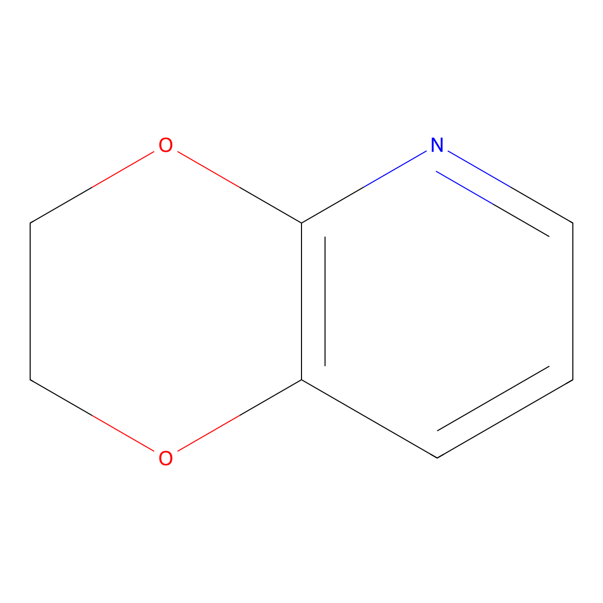 2,3-Dihydro-1,4-dioxino[2,3-b]pyridine molecular structure, CAS 129421-32-5