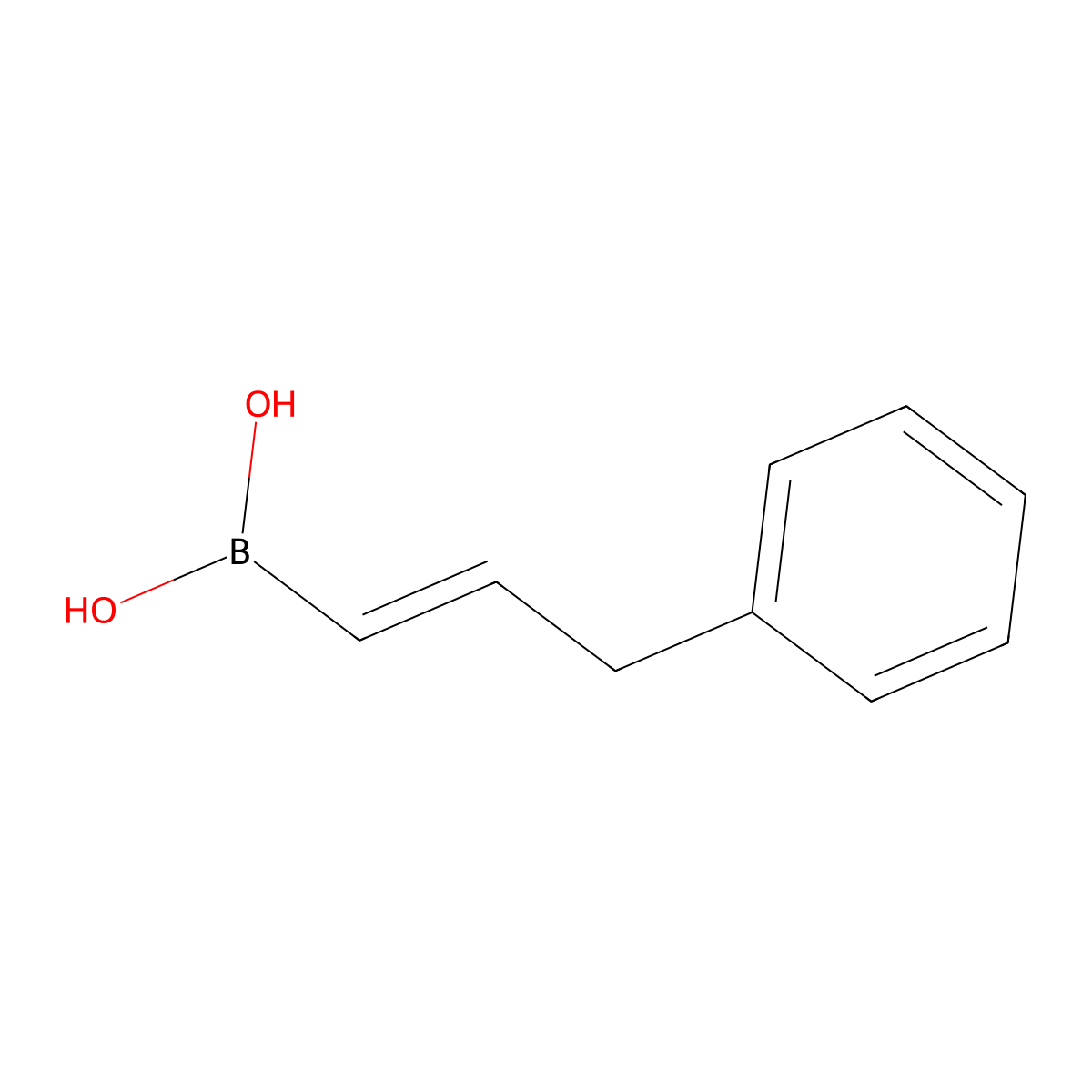 trans-3-Phenylpropen-1-yl-boronic acid molecular structure, CAS 129423-29-6
