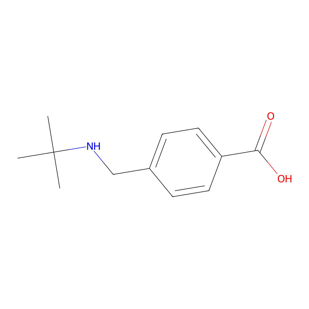 4-[(Tert-butylamino)methyl]benzoic acid molecular structure, CAS 129426-14-8