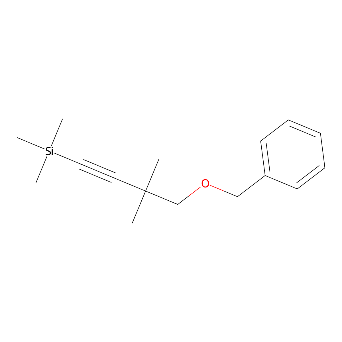 (4-(Benzyloxy)-3,3-dimethylbut-1-yn-1-yl)trimethylsilane molecular structure, CAS 1294504-65-6