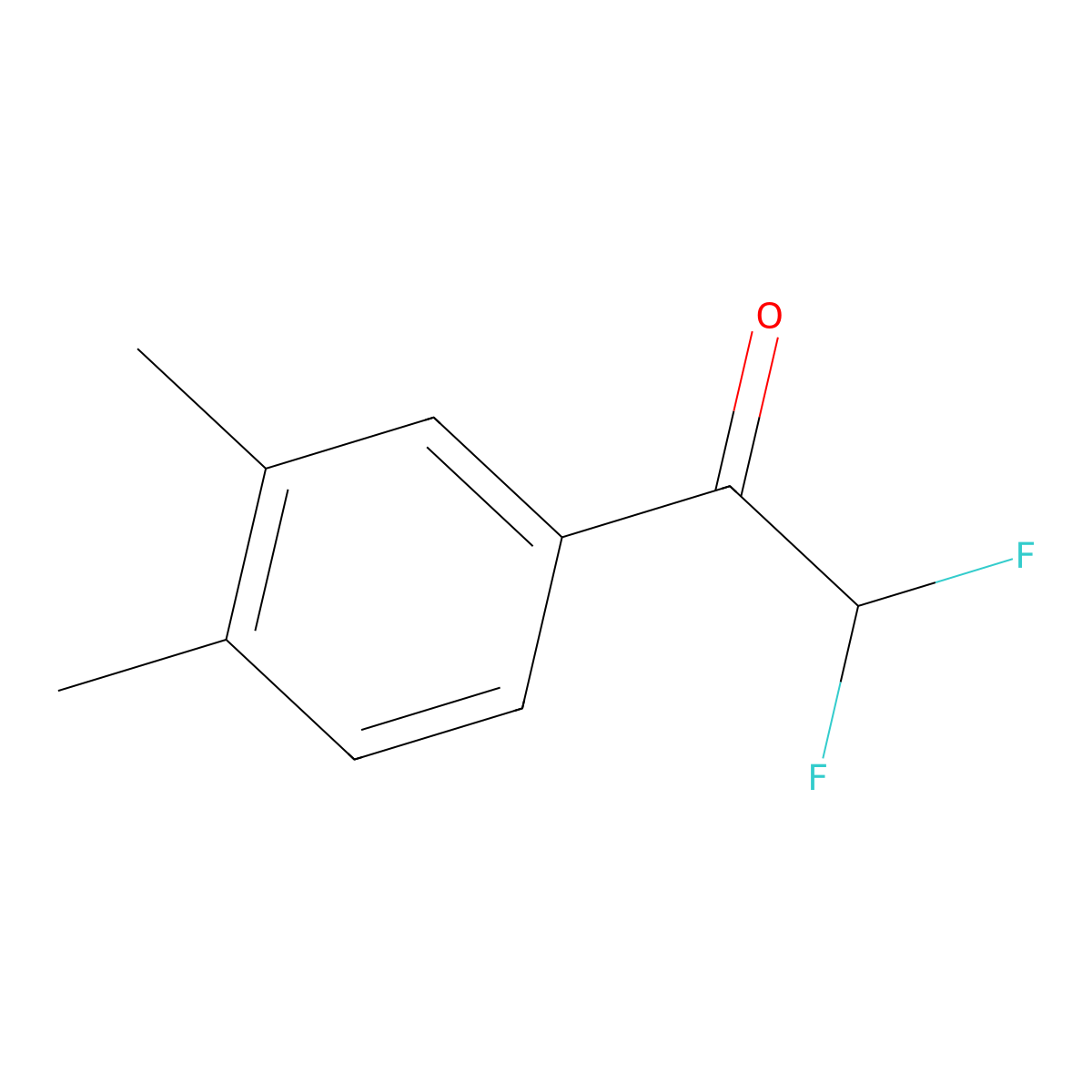 1-(3,4-Dimethylphenyl)-2,2-difluoroethanone molecular structure, CAS 1294520-03-8