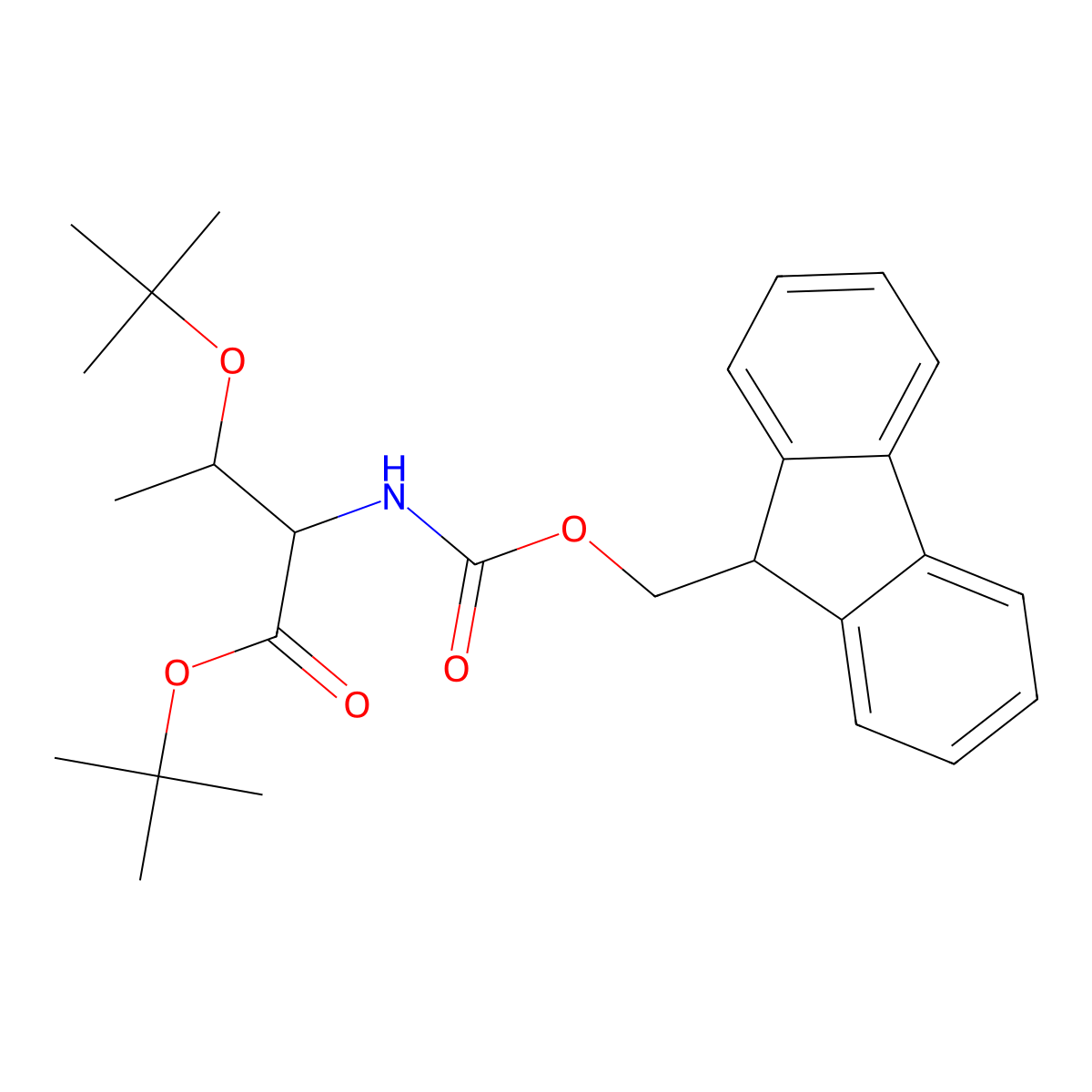 Fmoc-Thr(OtBu)-OtBu molecular structure, CAS 129460-13-5