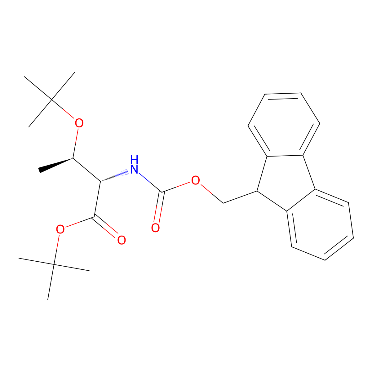 Fmoc-Thr(OtBu)-OtBu molecular structure, CAS 129460-13-5