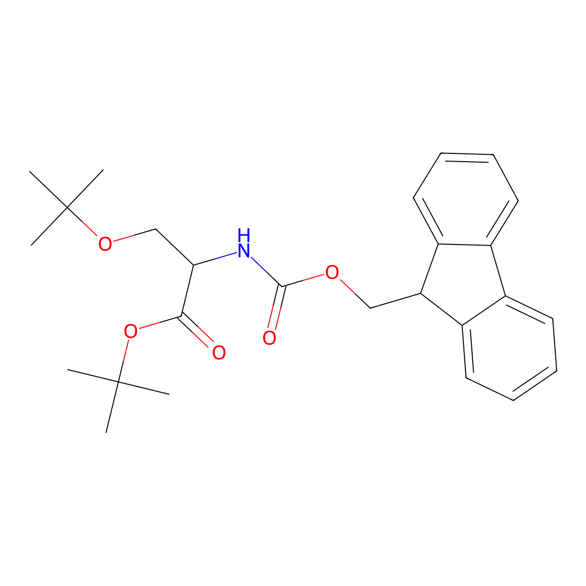 Fmoc-Ser(tBu)-OtBu molecular structure, CAS 129460-16-8