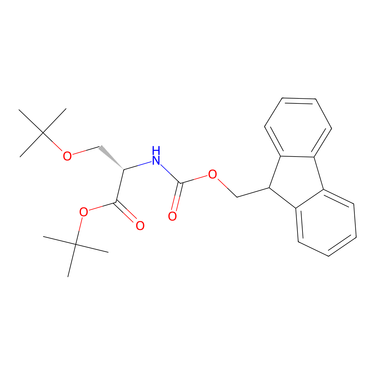 Fmoc-Ser(tBu)-OtBu molecular structure, CAS 129460-16-8