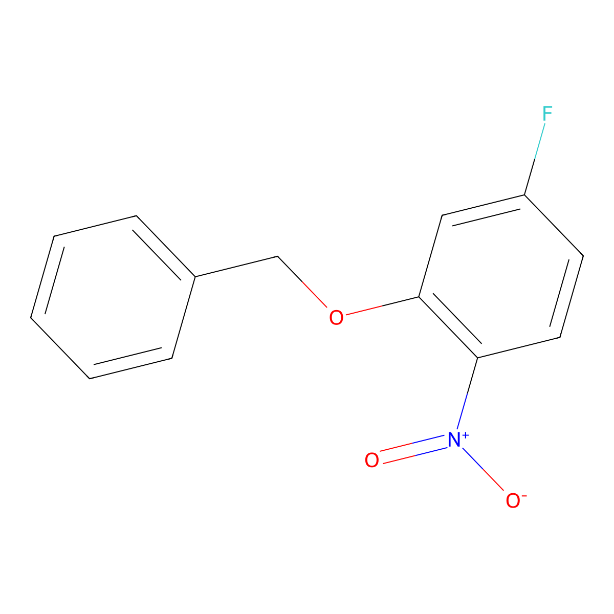 2-(Benzyloxy)-4-fluoro-1-nitrobenzene molecular structure, CAS 129464-01-3