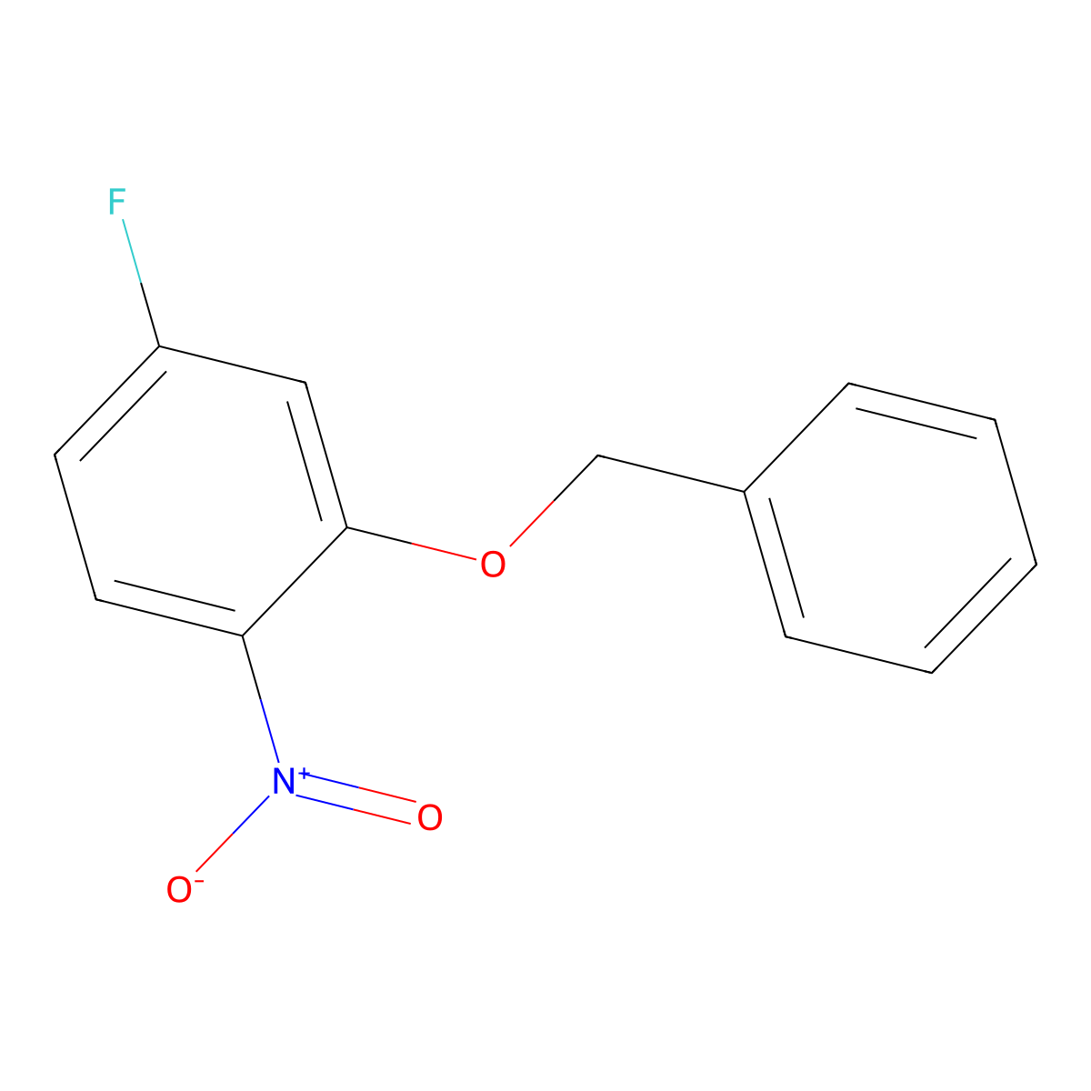 2-(Benzyloxy)-4-fluoro-1-nitrobenzene molecular structure, CAS 129464-01-3