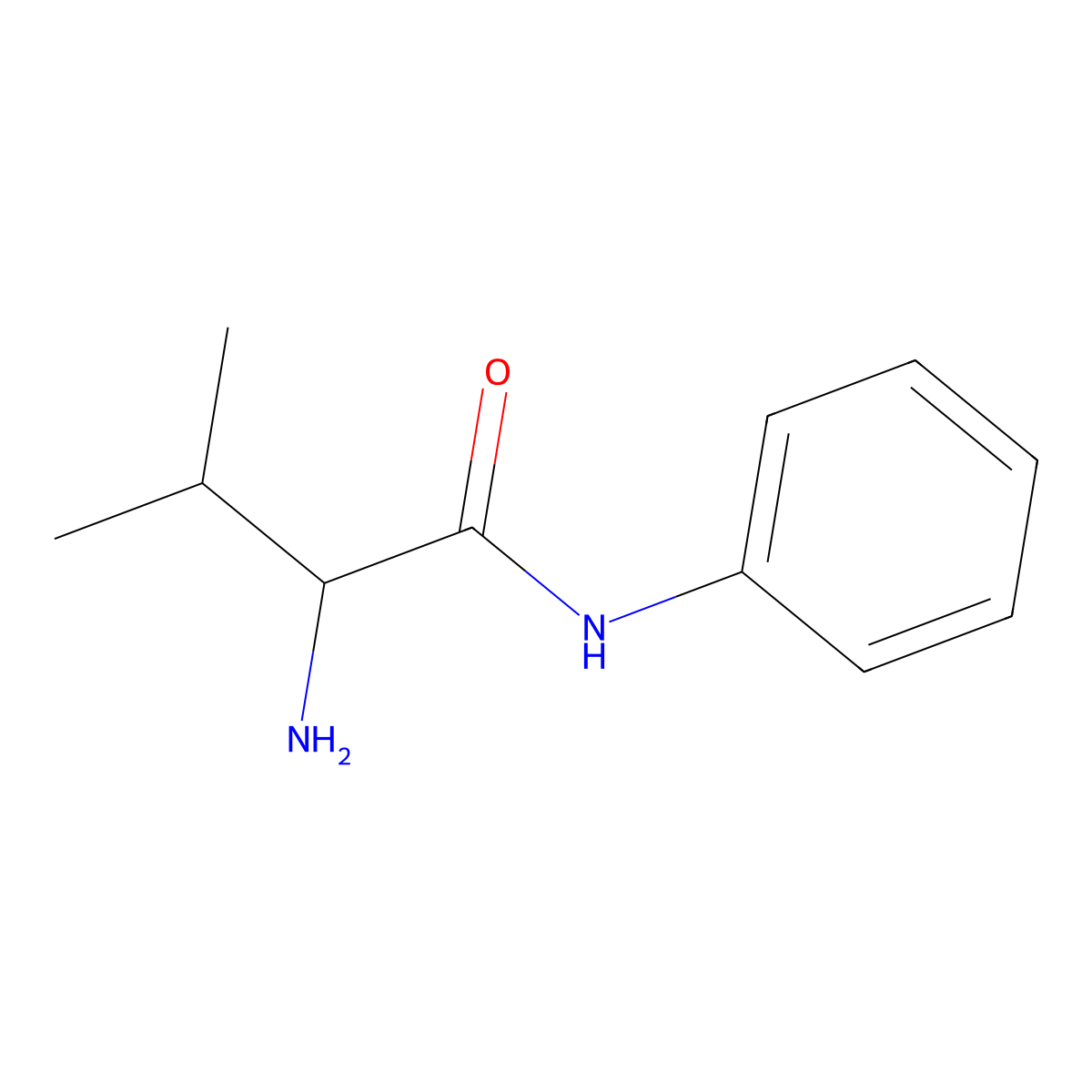 (S)-2-amino-3-methyl-N-phenylbutanamide molecular structure, CAS 129473-55-8