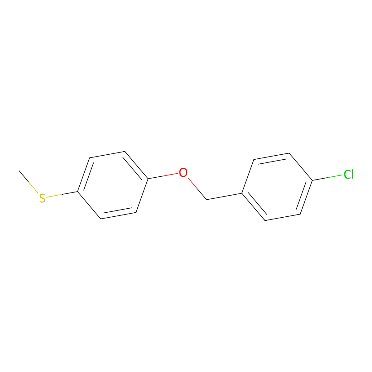 1-Chloro-4-[[4-(methylthio)phenoxy]methyl]benzene molecular structure, CAS 129473-79-6