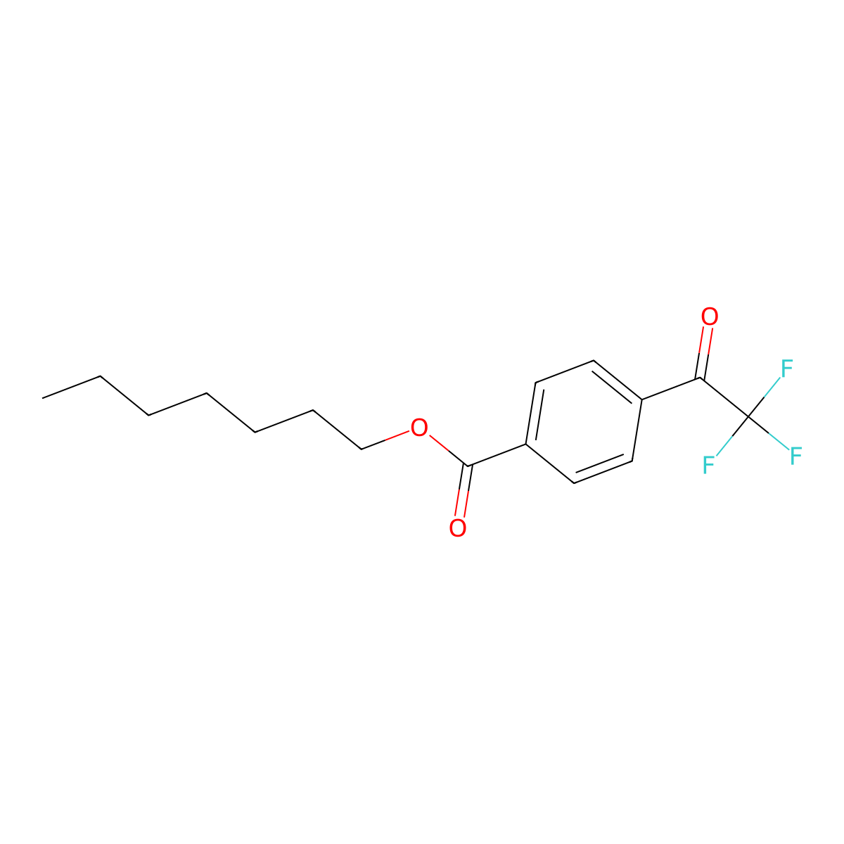 Heptyl 4-(trifluoroacetyl)benzoate molecular structure, CAS 129476-47-7