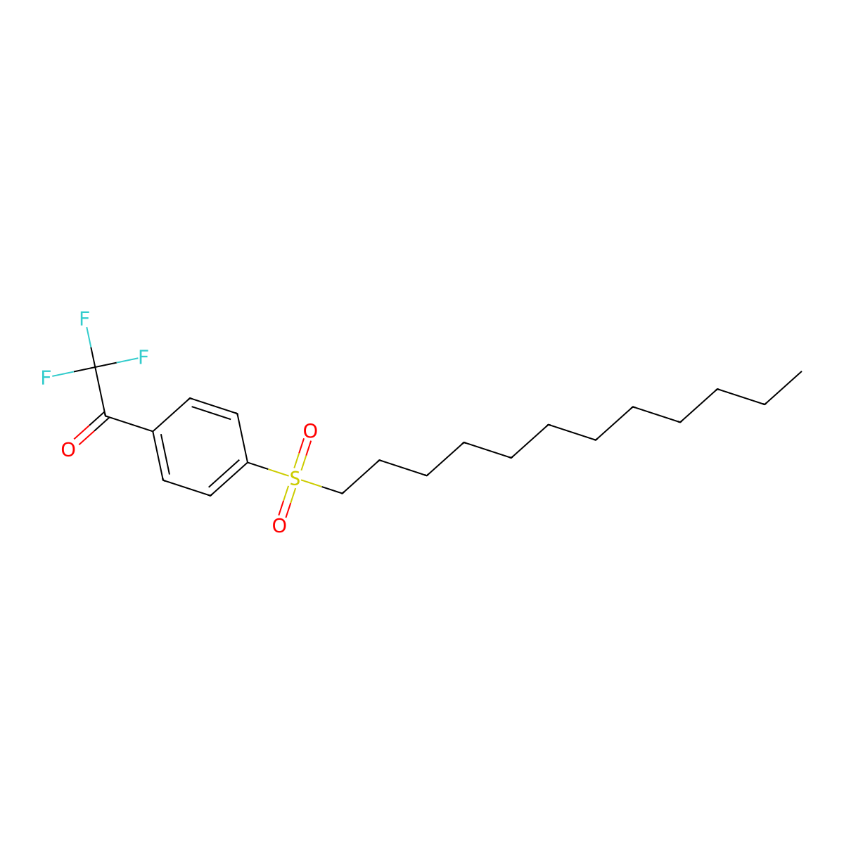 1-[4-(Dodecylsulfonyl)phenyl]-2,2,2-trifluoroethanone molecular structure, CAS 129476-48-8