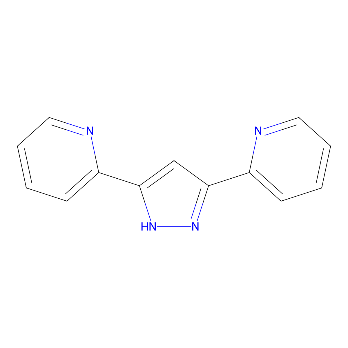 3,5-Di(2-pyridyl)pyrazole molecular structure, CAS 129485-83-2