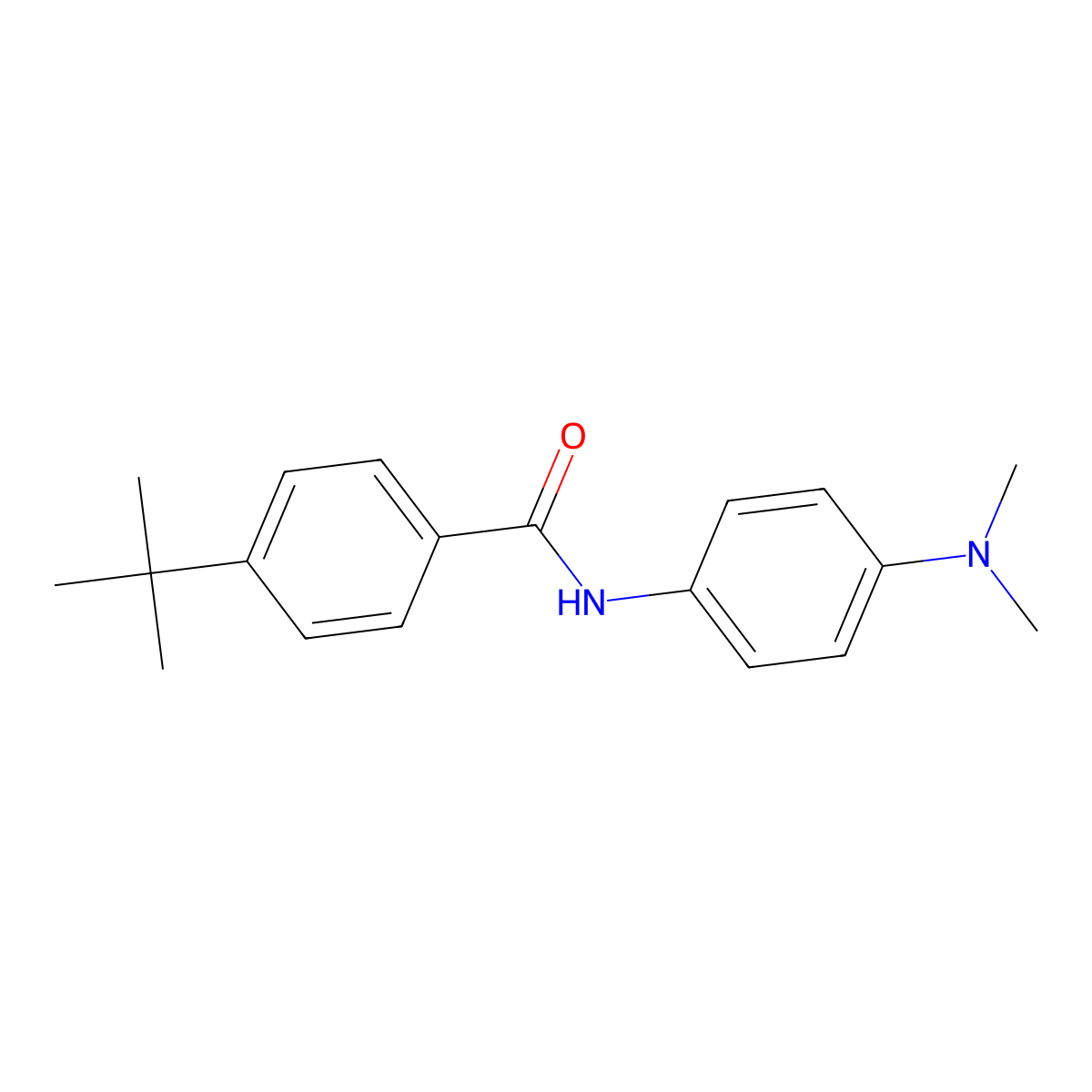 4-tert-butyl-N-[4-(dimethylamino)phenyl]benzamide molecular structure, CAS 129488-51-3