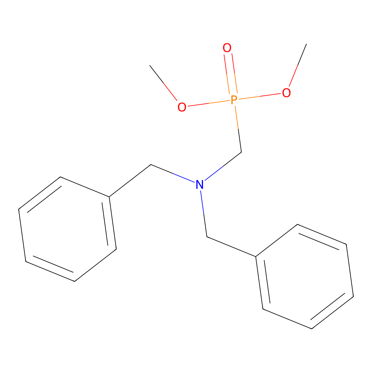 Dimethyl [(dibenzylamino)methyl]phosphonate molecular structure, CAS 129488-81-9