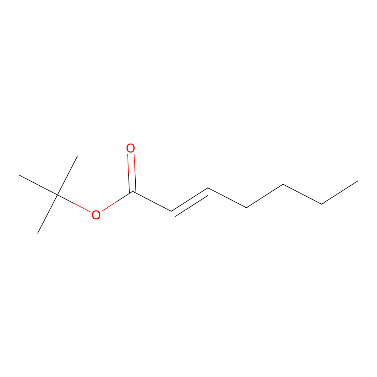 (E)-tert-Butyl hept-2-enoate molecular structure, CAS 129488-82-0