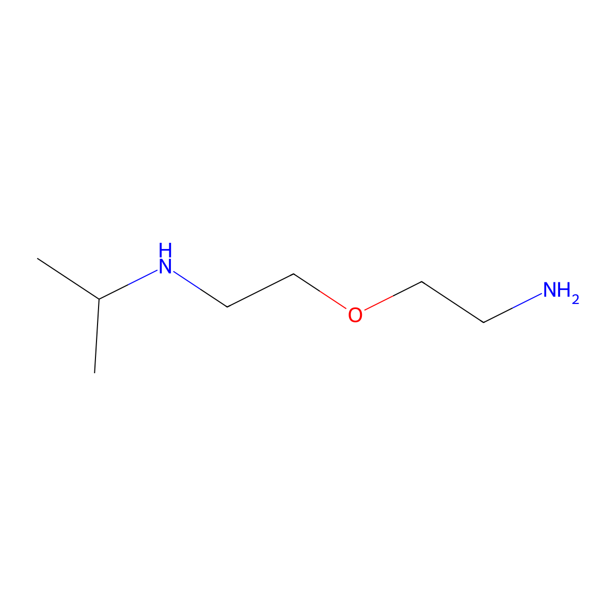 (2-(2-Aminoethoxy)ethyl)(propan-2-yl)amine molecular structure, CAS 129509-04-2