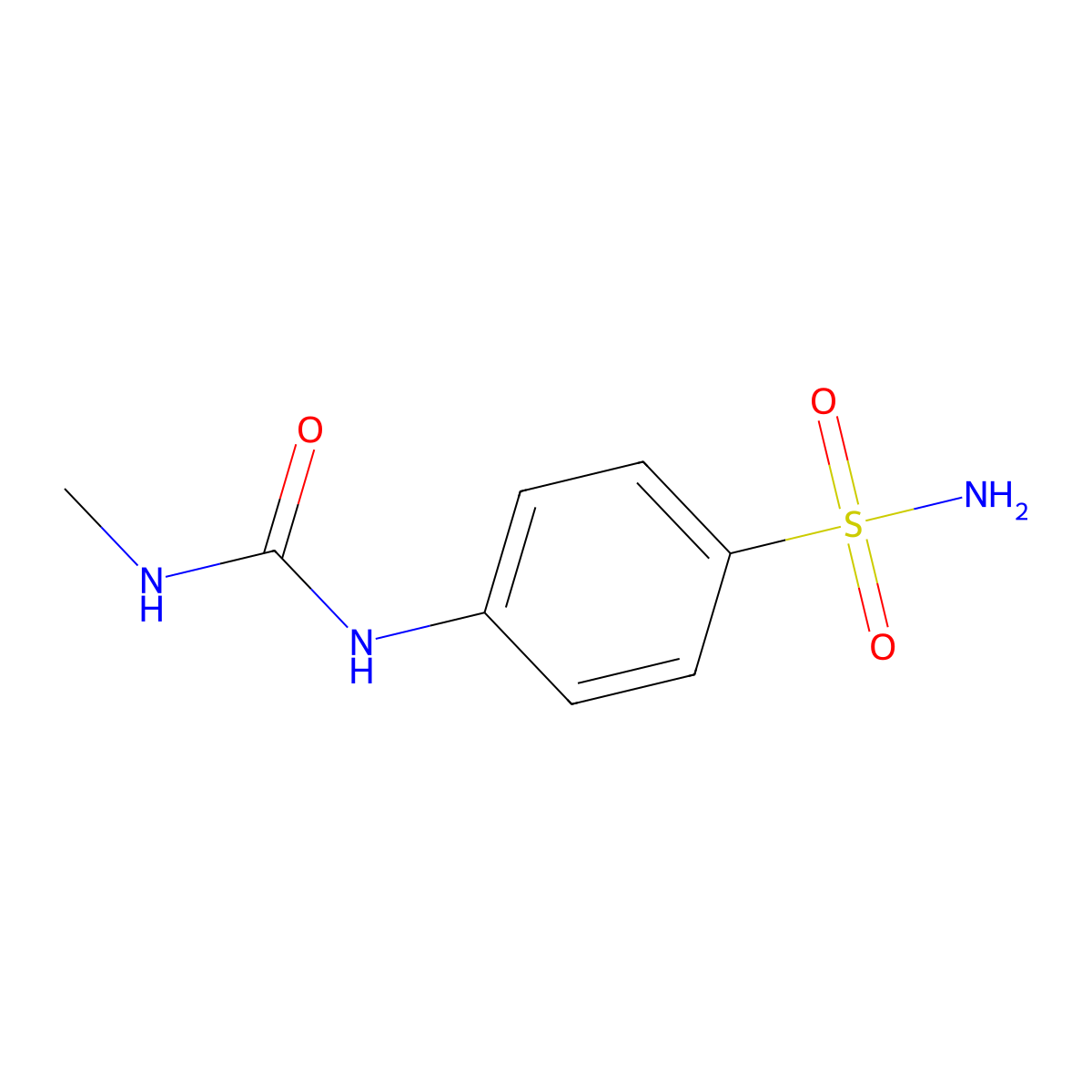 3-Methyl-1-(4-sulfamoylphenyl)urea molecular structure, CAS 129513-93-5