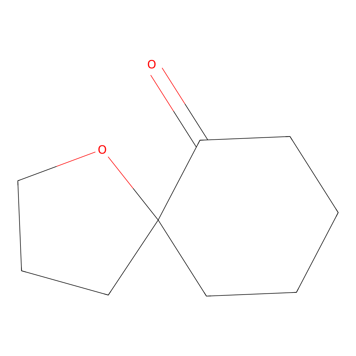 1-Oxaspiro[4.5]decan-6-one molecular structure, CAS 129529-81-3