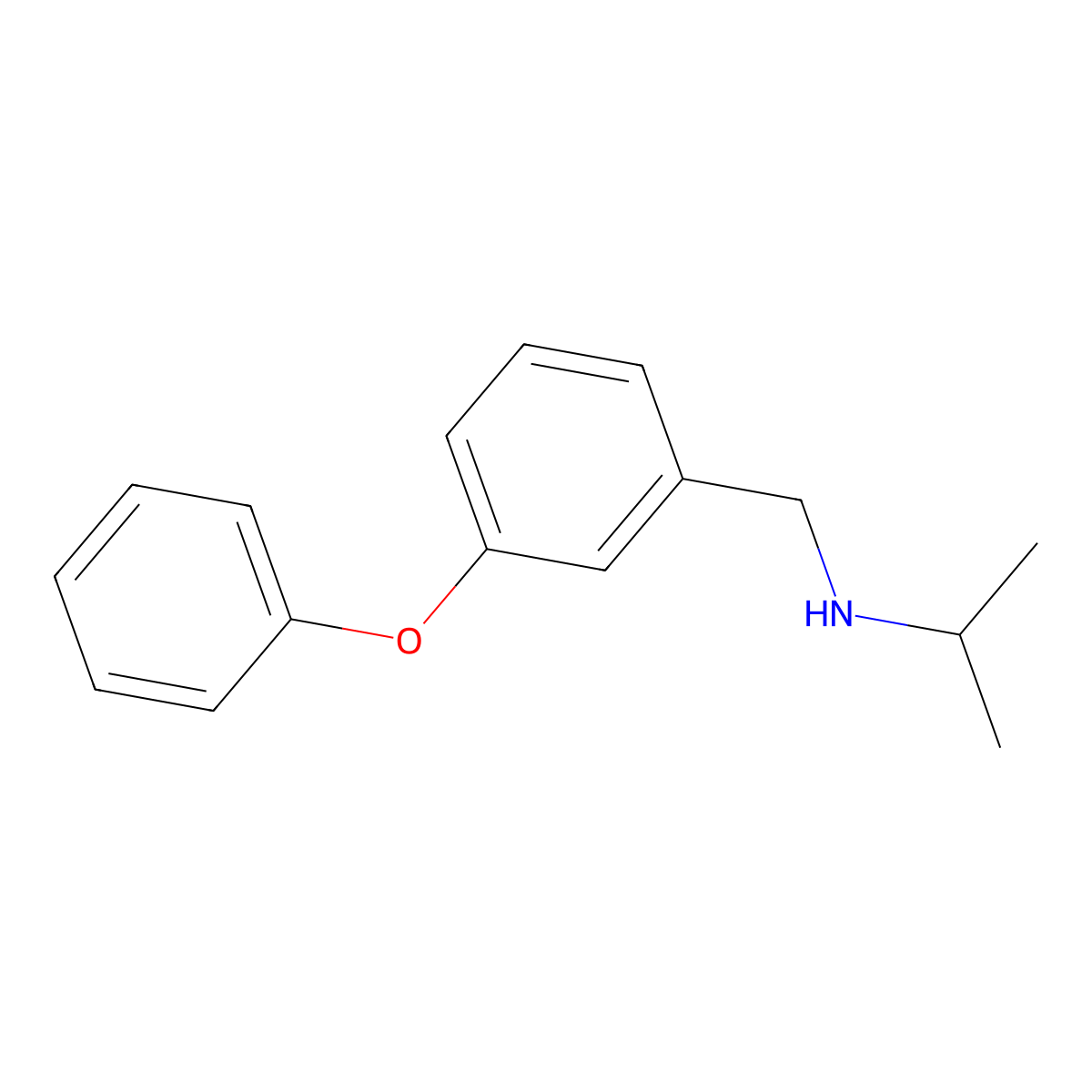 [(3-Phenoxyphenyl)methyl](propan-2-yl)amine molecular structure, CAS 129535-81-5