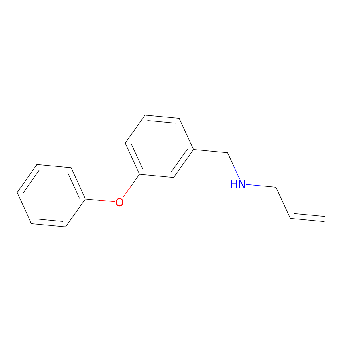 [(3-Phenoxyphenyl)methyl](prop-2-en-1-yl)amine molecular structure, CAS 129535-84-8