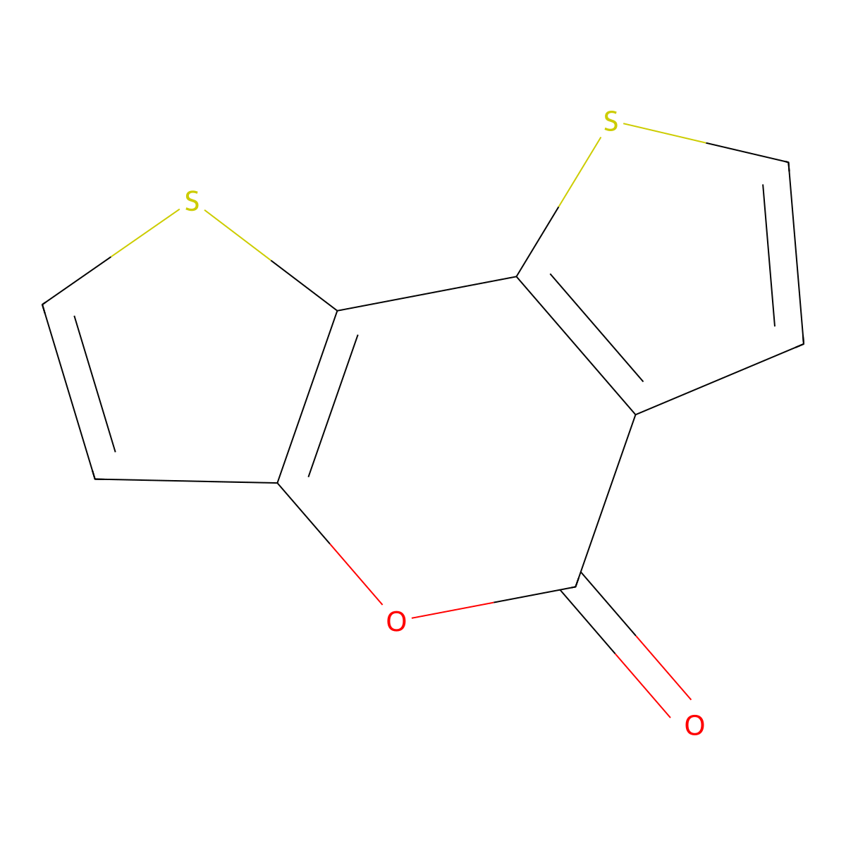 5H-Dithieno[3,2-b:2',3'-d]pyran-5-one molecular structure, CAS 1295502-12-3