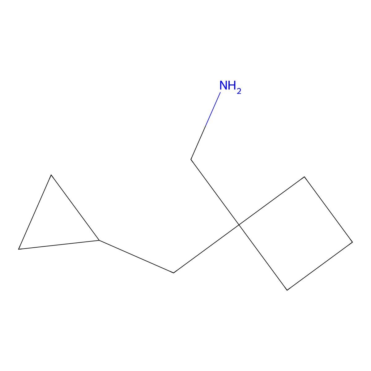 [1-(Cyclopropylmethyl)cyclobutyl]methanamine molecular structure, CAS 1295542-25-4