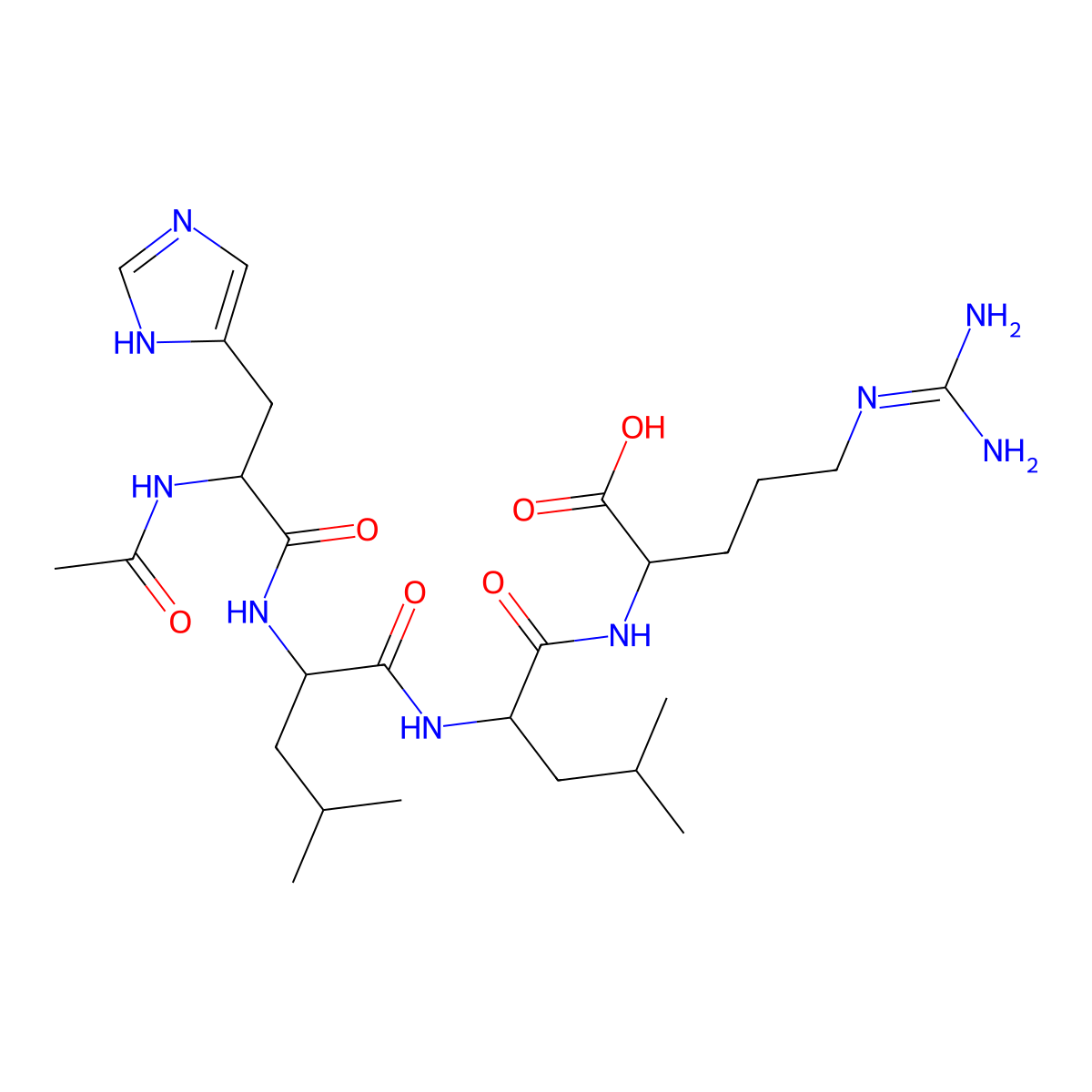 Acetyl tetrapeptide-22 molecular structure, CAS 1295648-76-8