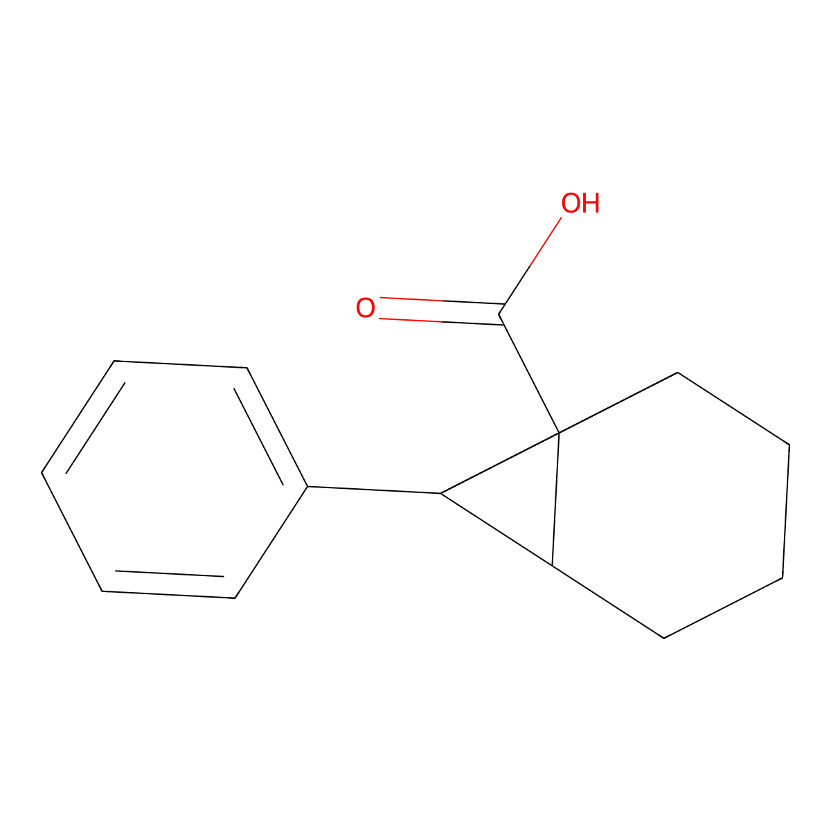 7-Phenyl-tricyclo[4.1.0.0*2,7*]heptane-1-carboxylic acid molecular structure, CAS 129576-92-7