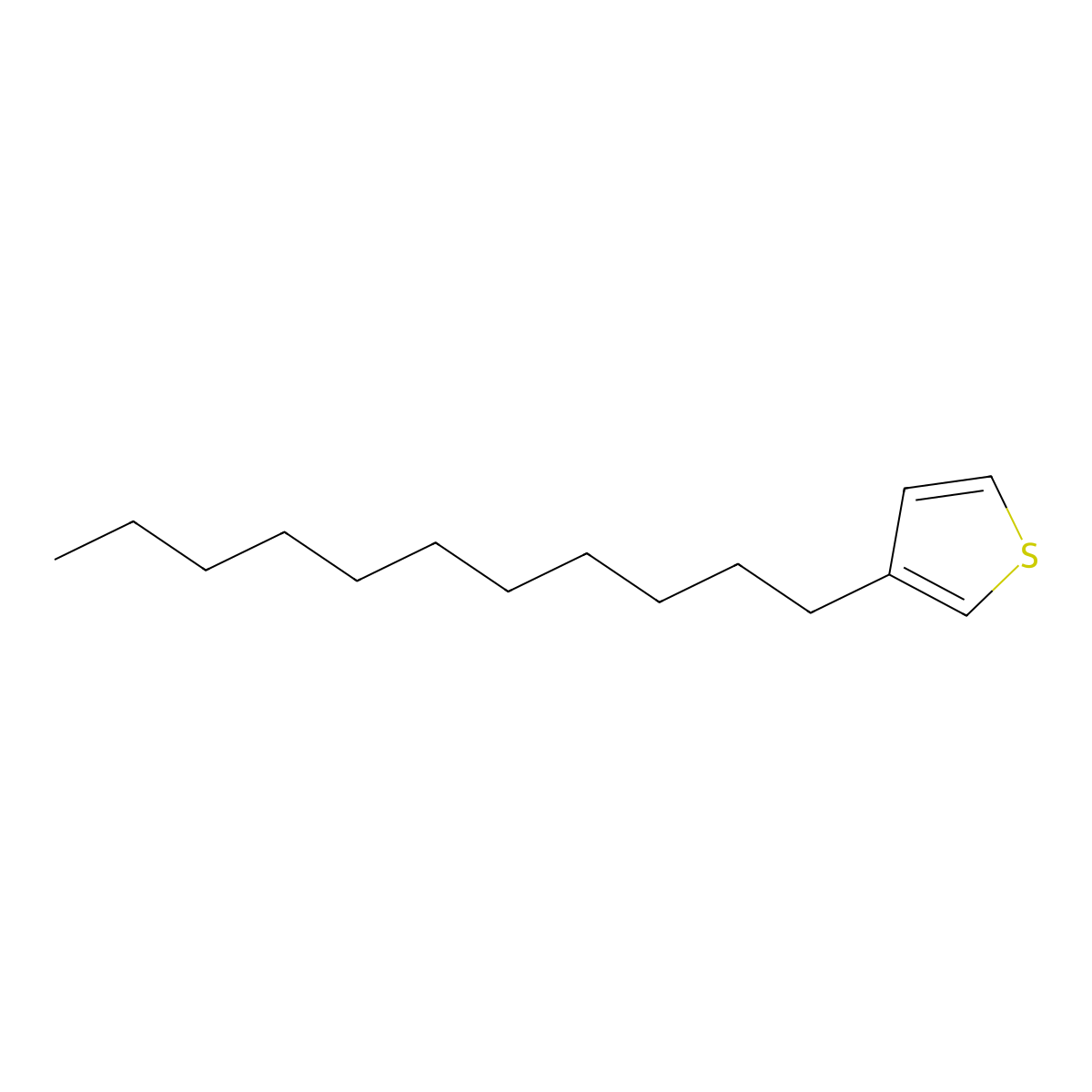 3-Undecylthiophene molecular structure, CAS 129607-86-9