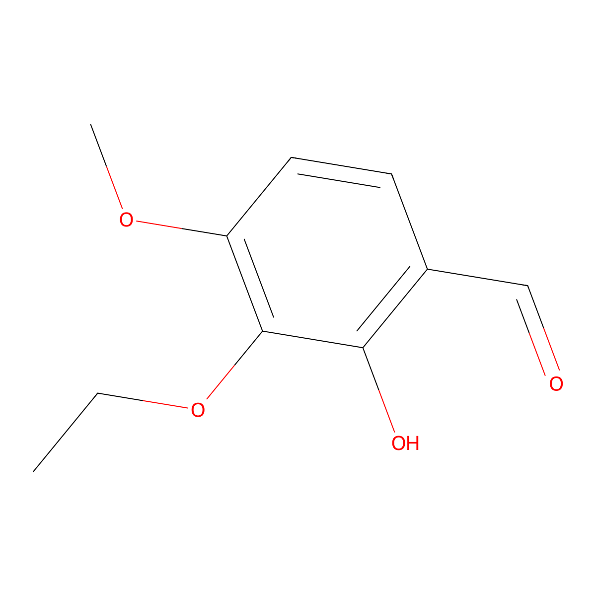 3-ethoxy-2-hydroxy-4-methoxyBenzaldehyde molecular structure, CAS 1296198-20-3