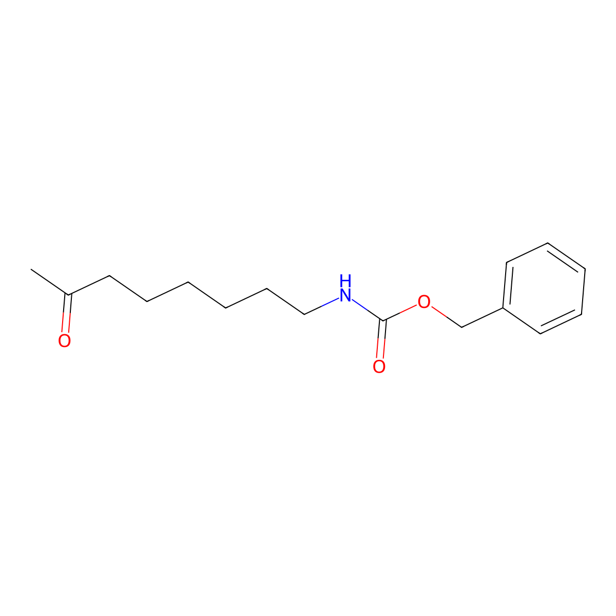 benzyl N-(7-oxooctyl)carbamate molecular structure, CAS 1296204-38-0