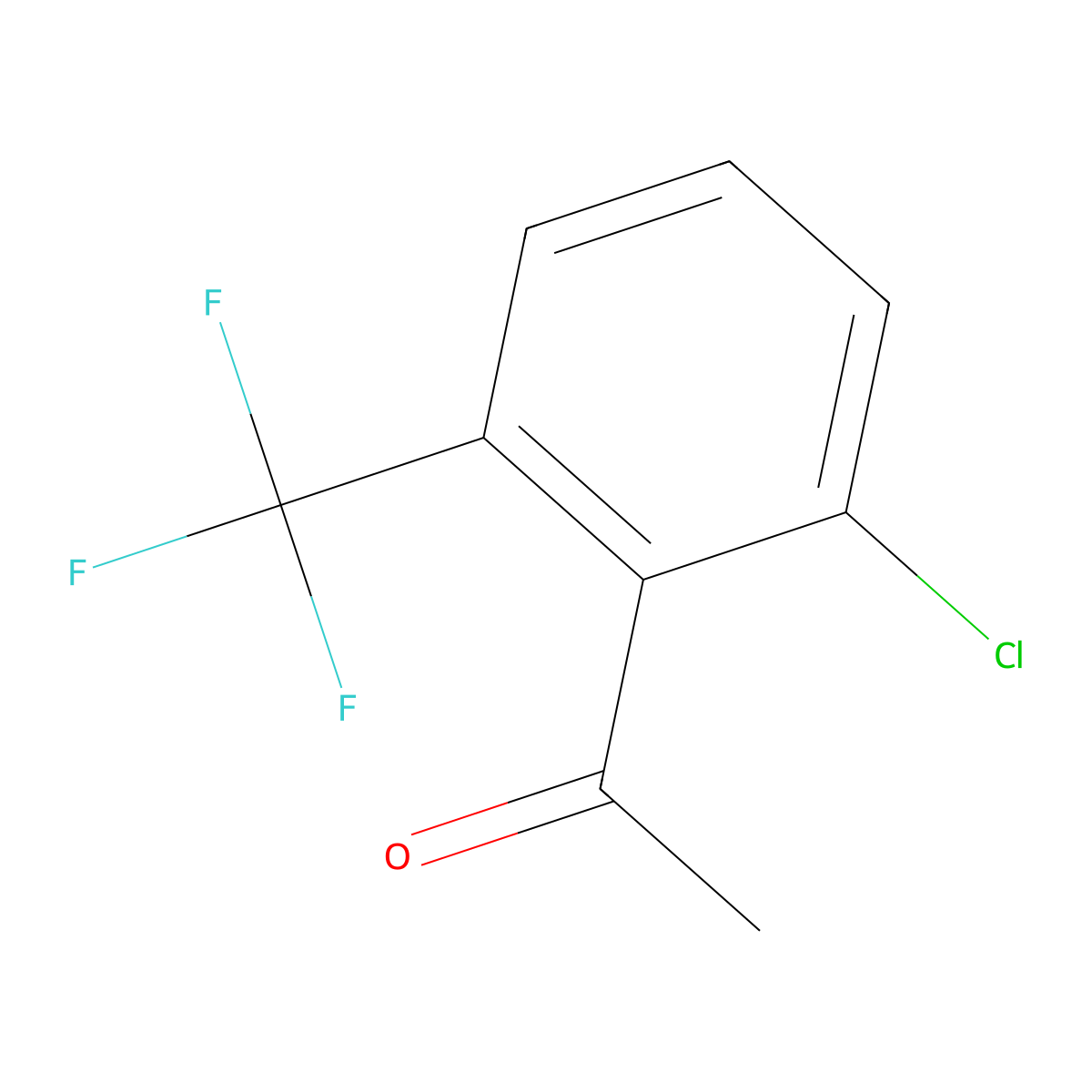 1-[2-Chloro-6-(trifluoromethyl)phenyl]ethan-1-one molecular structure, CAS 129622-96-4