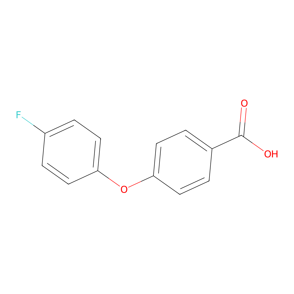 4-(4-Fluorophenoxy)benzoic acid molecular structure, CAS 129623-61-6
