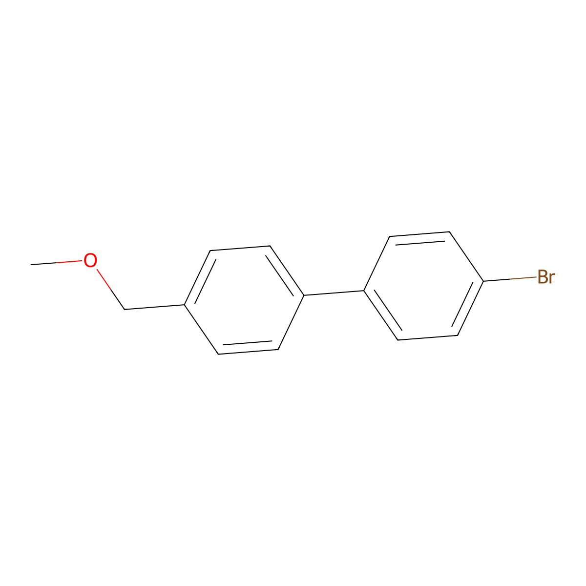 4-Bromo-4'-methoxymethylbiphenyl molecular structure, CAS 1296274-33-3