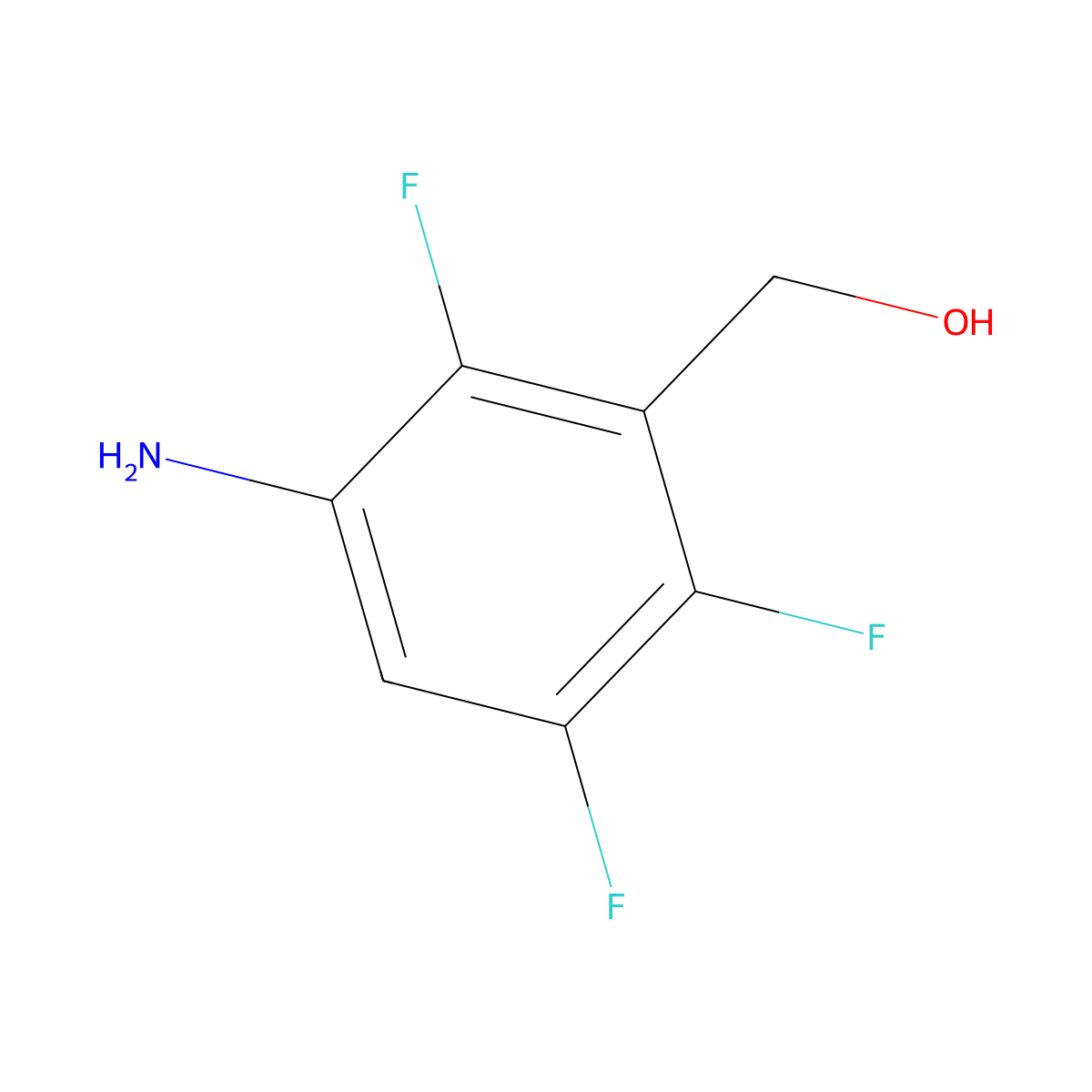 (3-Amino-2,5,6-trifluorophenyl)methanol molecular structure, CAS 1296309-57-3