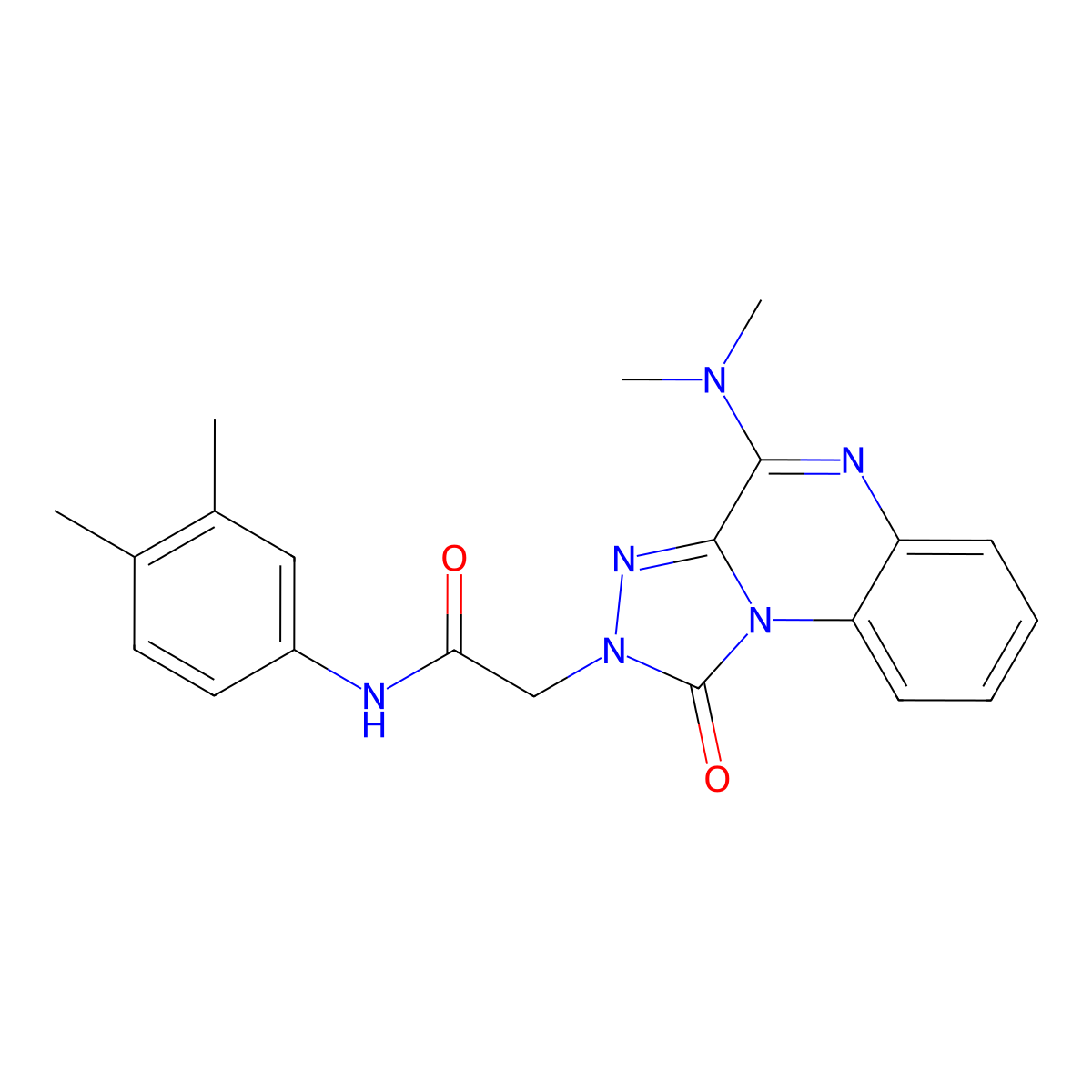 2-(4-(dimethylamino)-1-oxo-[1,2,4]triazolo[4,3-a]quinoxalin-2(1H)-yl)-N-(3,4-dimethylphenyl)acetamide molecular structure, CAS 1296317-91-3