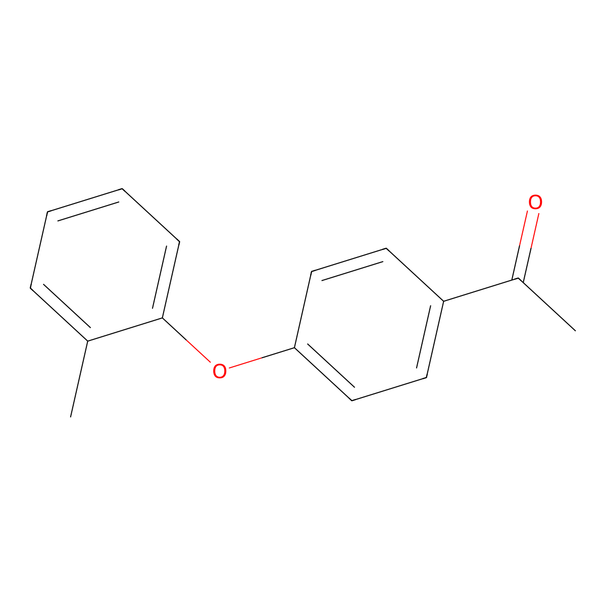 1-[4-(2-Methylphenoxy)phenyl]ethan-1-one molecular structure, CAS 129644-26-4