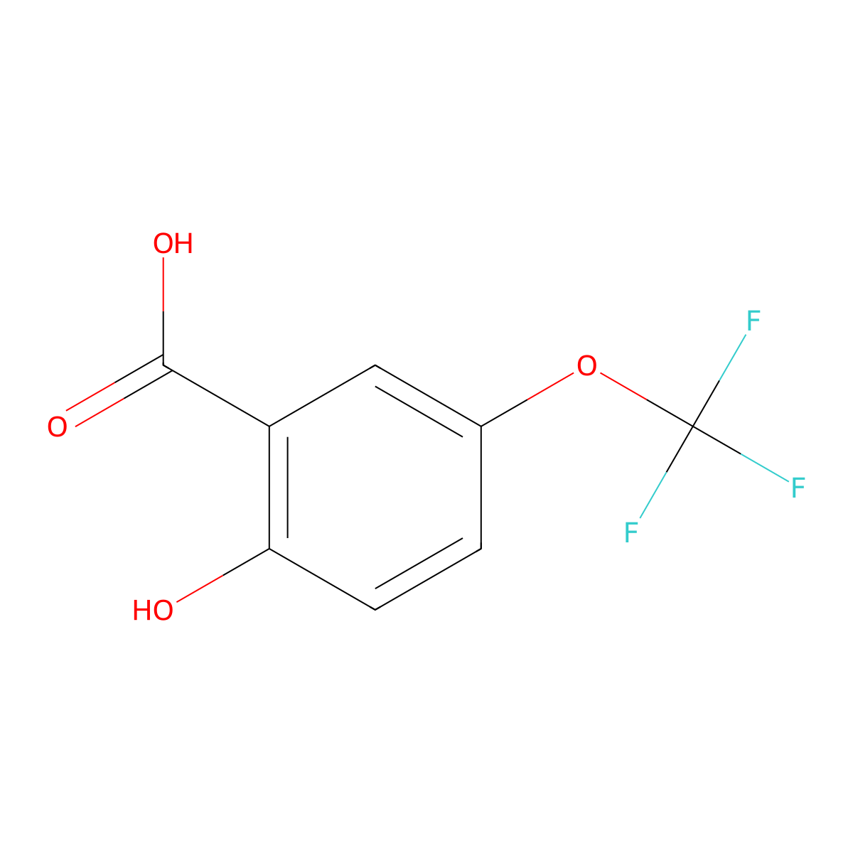 5-Trifluoromethoxysalicylic acid molecular structure, CAS 129644-57-1