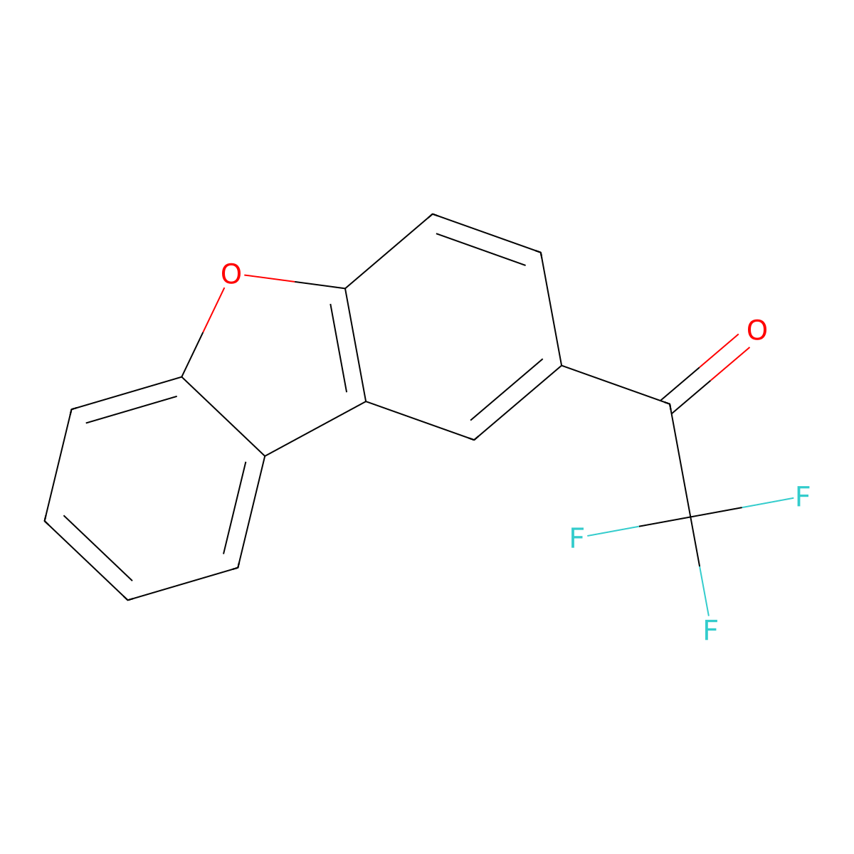 1-(2-DibenZofuranyl)-2,2,2-trifluoroethanone molecular structure, CAS 129656-80-0
