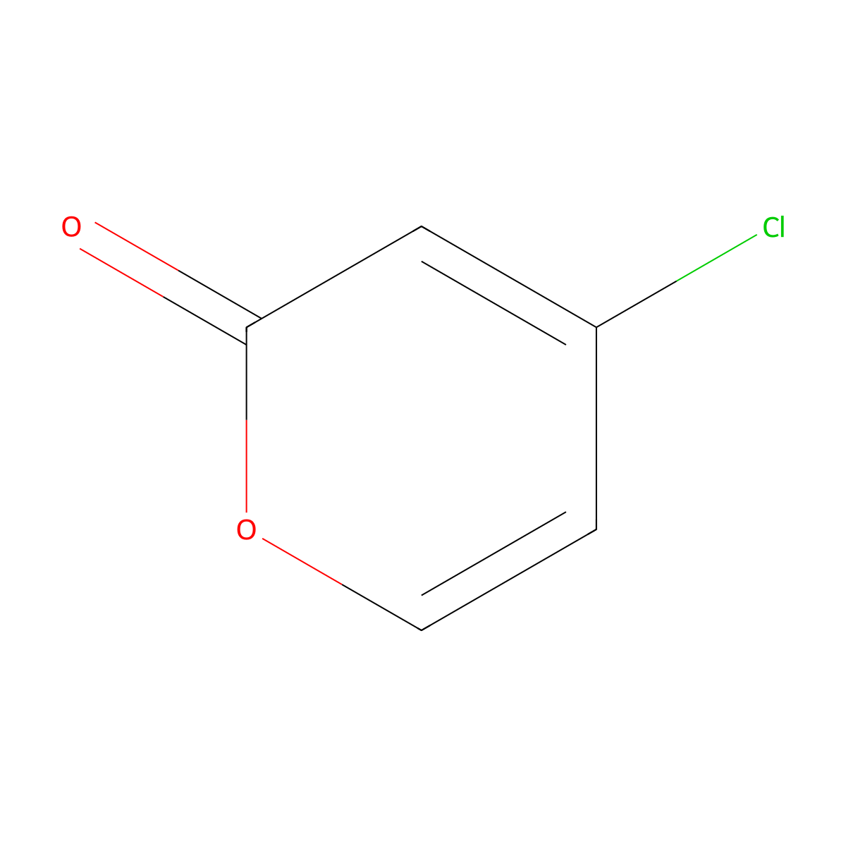 4-Chloro-2H-pyran-2-one molecular structure, CAS 129660-02-2