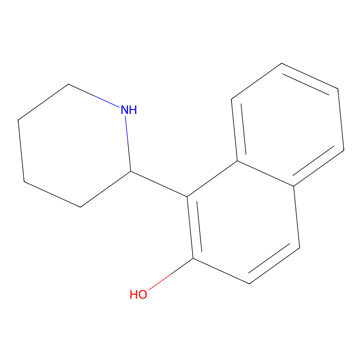 1-(Piperidin-2-yl)naphthalen-2-ol molecular structure, CAS 1296674-24-2