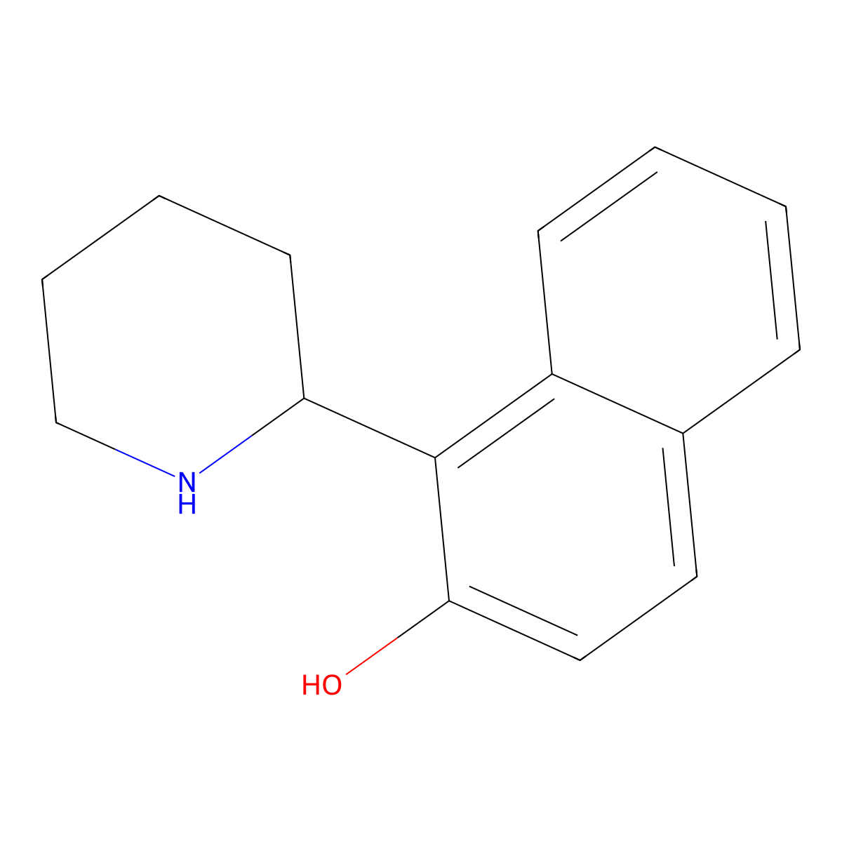 1-(Piperidin-2-yl)naphthalen-2-ol molecular structure, CAS 1296674-24-2